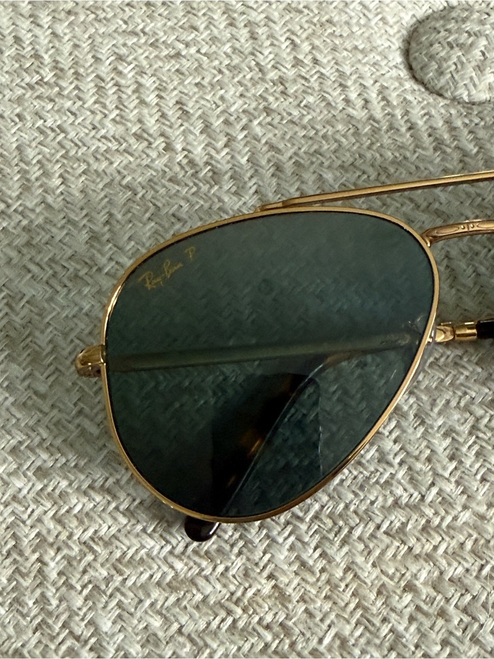 Ray-Ban Polarized Cromance Classic Gold Aviator Sunglasses - Picture 5 of 7